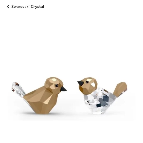 NIB Swarovski Christmas Holiday Magic Birds Couple Crystal Figurine #5644115 - Picture 7 of 7